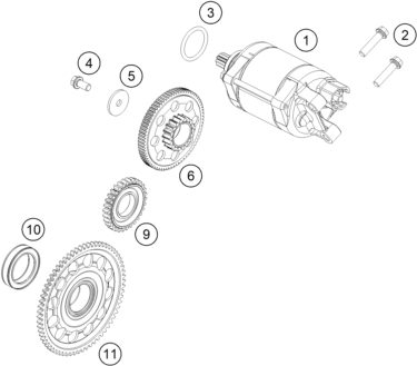 Náhled schématu ELECTRIC STARTER