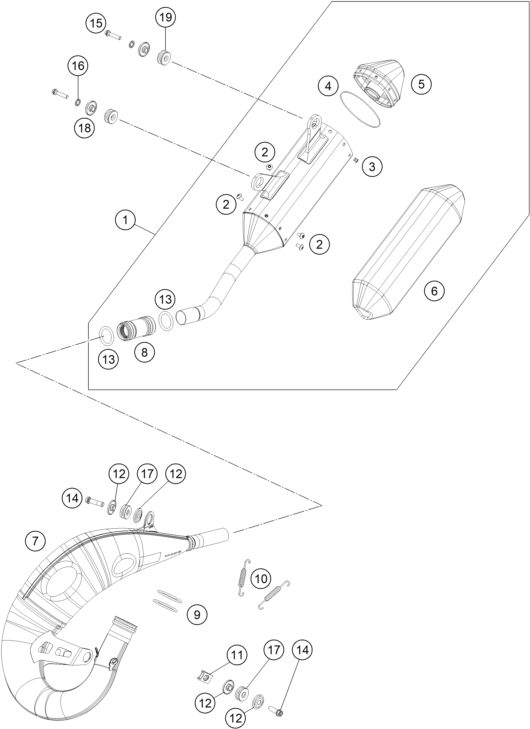 Náhled schématu EXHAUST SYSTEM