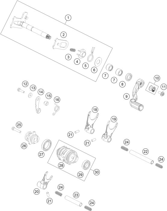 Náhled schématu SHIFTING MECHANISM