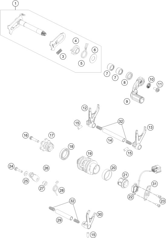 Náhled schématu SHIFTING MECHANISM