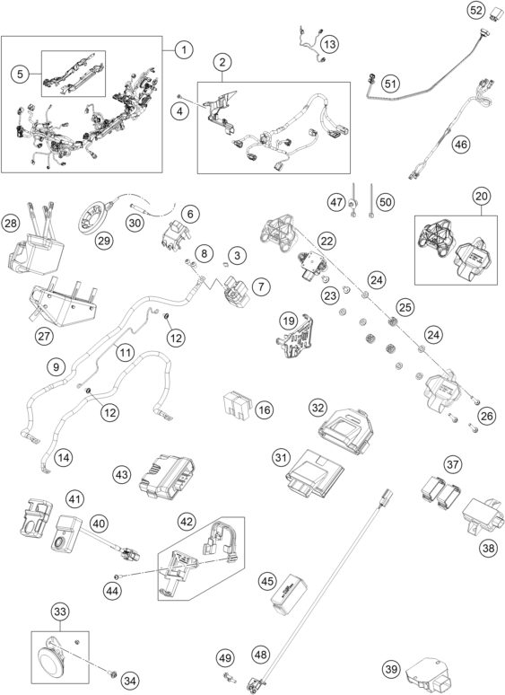 Náhled schématu WIRING HARNESS