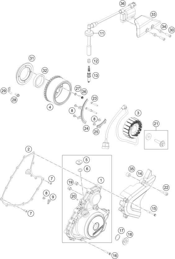 Náhled schématu IGNITION SYSTEM