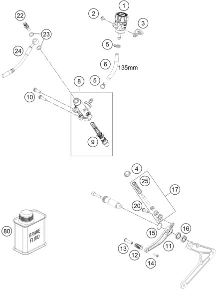 Náhled schématu REAR BRAKE CONTROL