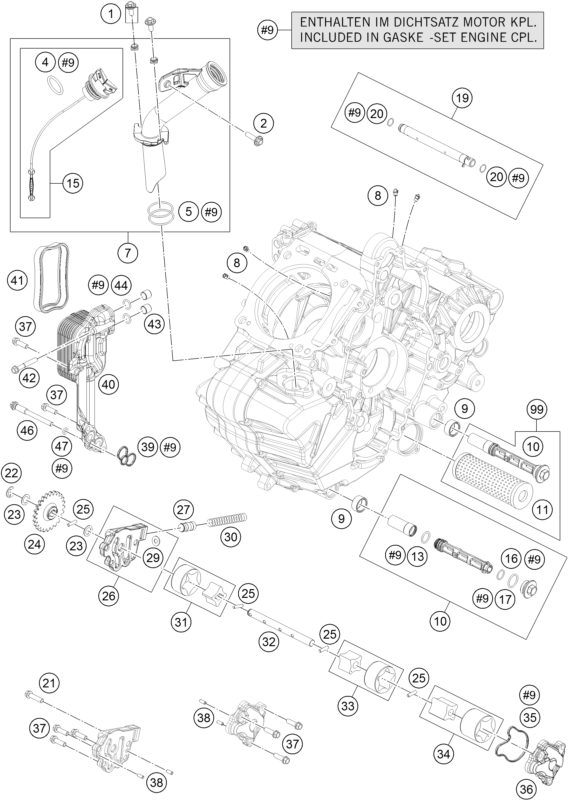 Náhled schématu LUBRICATING SYSTEM