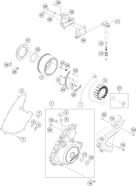 Náhled schématu IGNITION SYSTEM