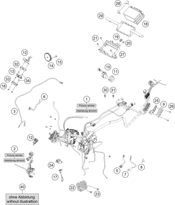 Náhled schématu WIRING HARNESS