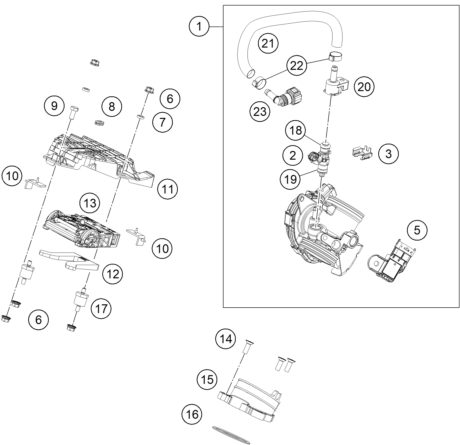 Náhled schématu THROTTLE BODY