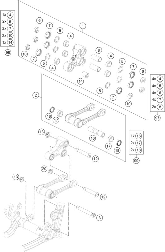 Náhled schématu PRO LEVER LINKING
