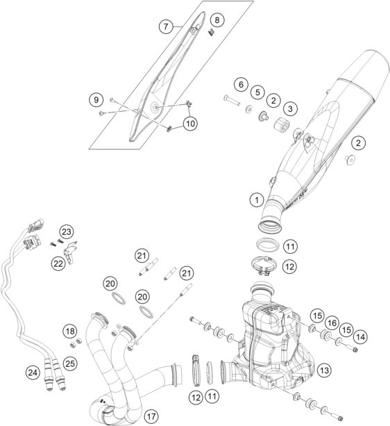 Náhled schématu EXHAUST SYSTEM