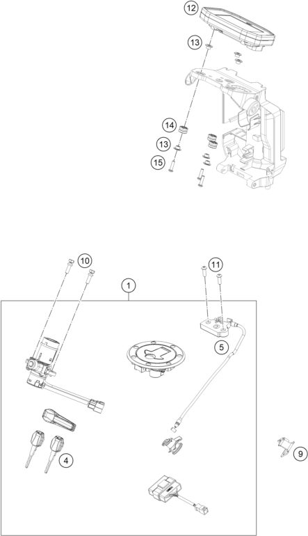 Náhled schématu INSTRUMENTS / LOCK SYSTEM