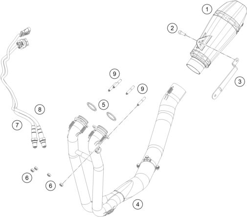 Náhled schématu EXHAUST SYSTEM