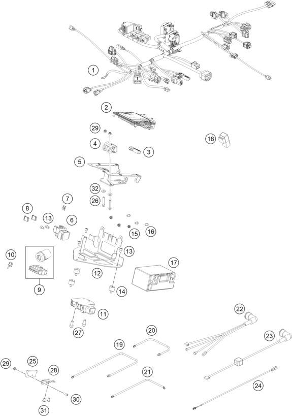 Náhled schématu WIRING HARNESS