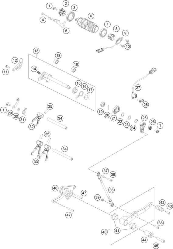 Náhled schématu SHIFTING MECHANISM