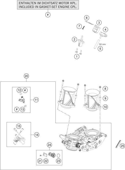 Náhled schématu THROTTLE BODY