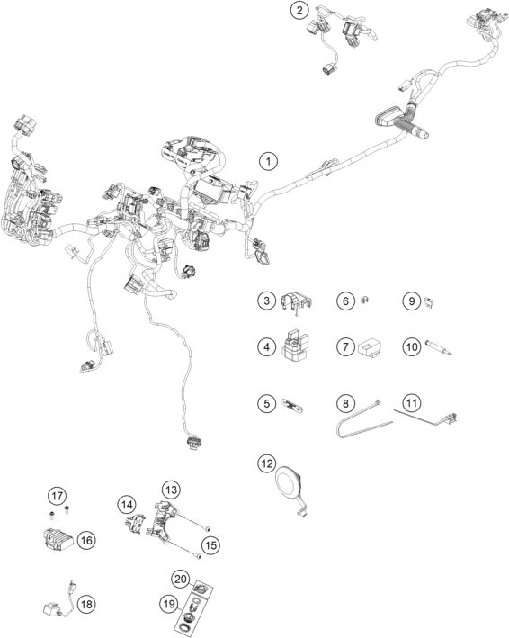 Náhled schématu WIRING HARNESS