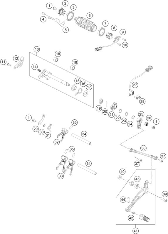 Náhled schématu SHIFTING MECHANISM
