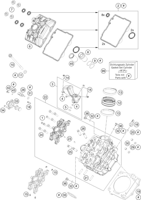 Náhled schématu CYLINDER HEAD FRONT