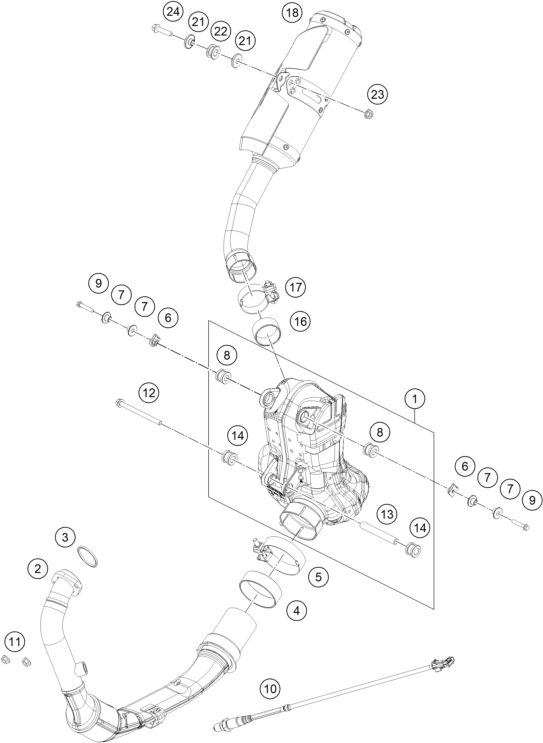 Náhled schématu EXHAUST SYSTEM