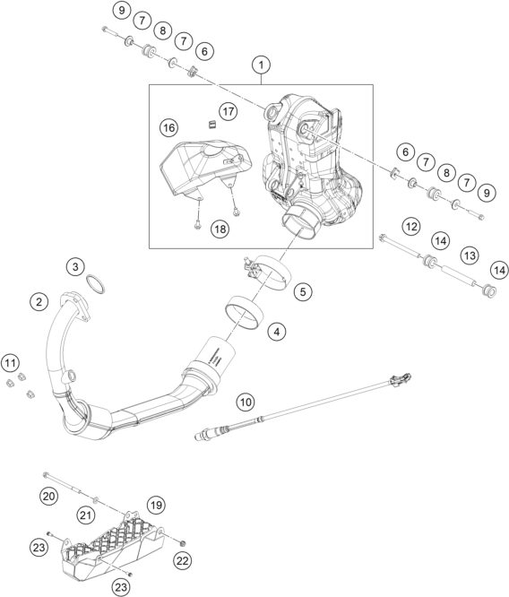 Náhled schématu EXHAUST SYSTEM