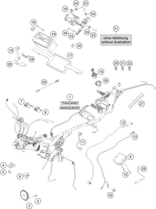 Náhled schématu WIRING HARNESS