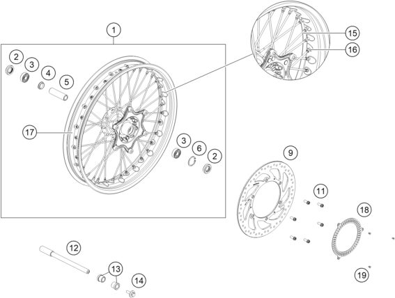 Náhled schématu FRONT WHEEL