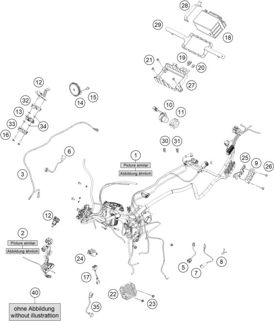 Náhled schématu WIRING HARNESS