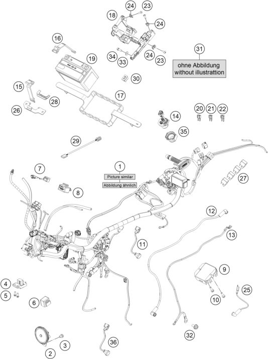 Náhled schématu WIRING HARNESS