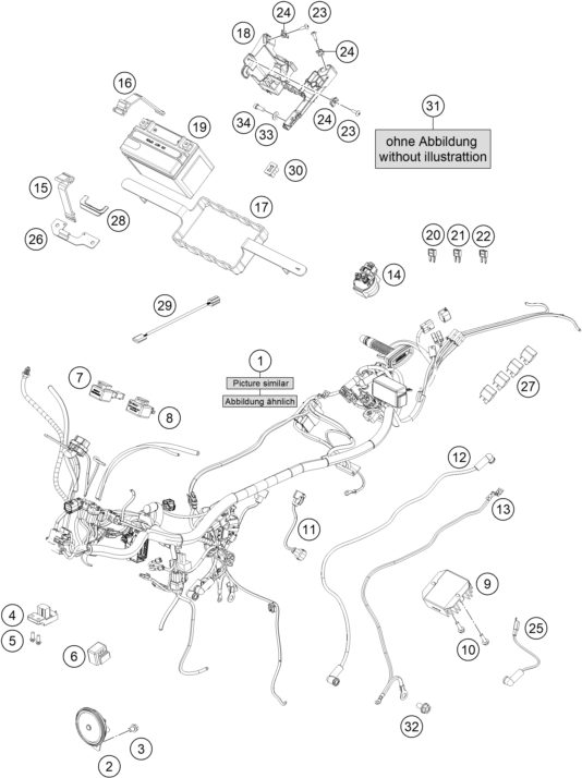 Náhled schématu WIRING HARNESS