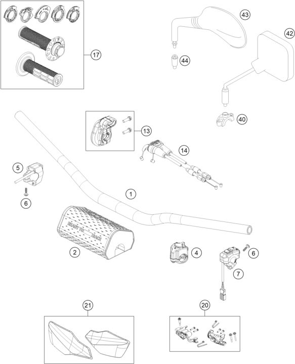 Náhled schématu HANDLEBAR, CONTROLS