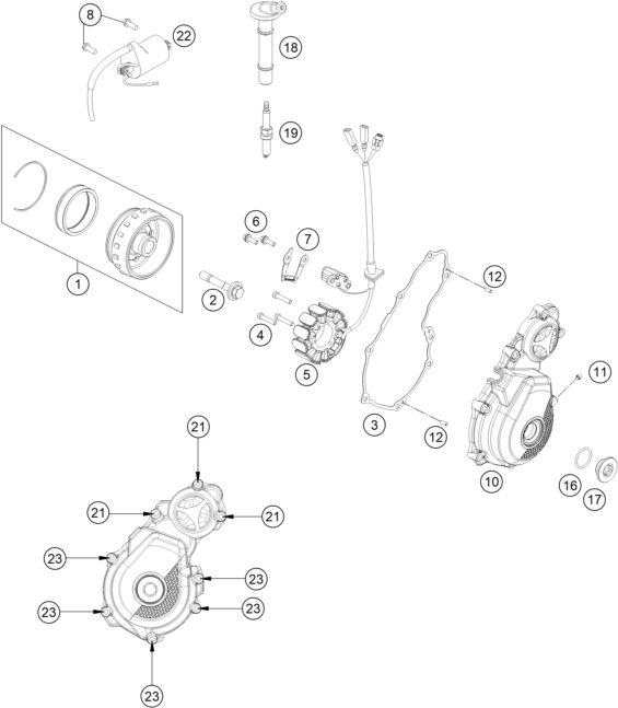 Náhled schématu IGNITION SYSTEM