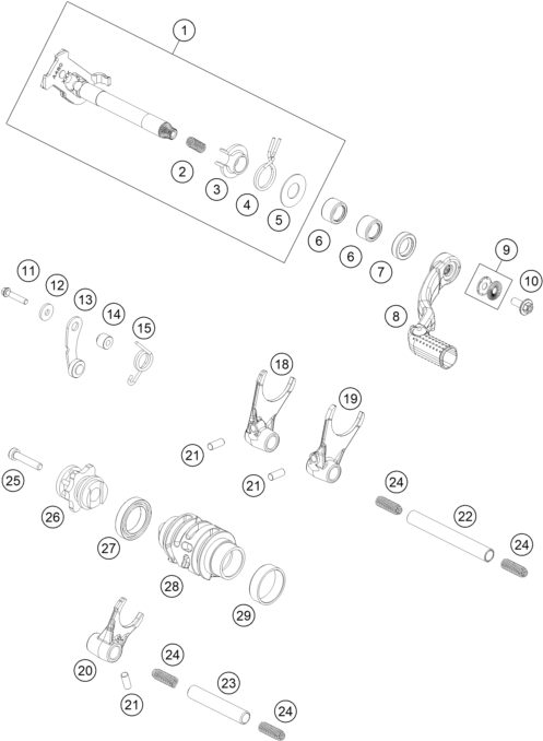 Náhled schématu SHIFTING MECHANISM