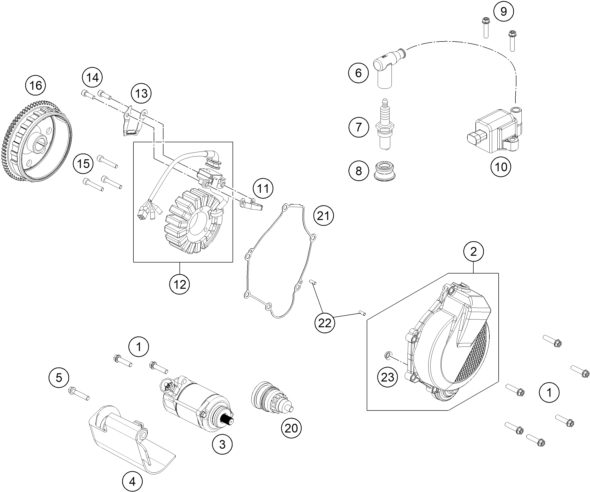 Náhled schématu IGNITION SYSTEM