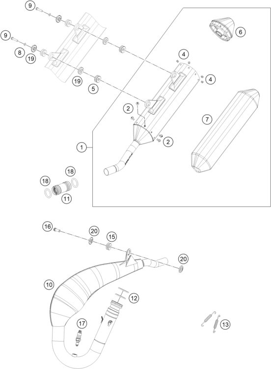 Náhled schématu EXHAUST SYSTEM