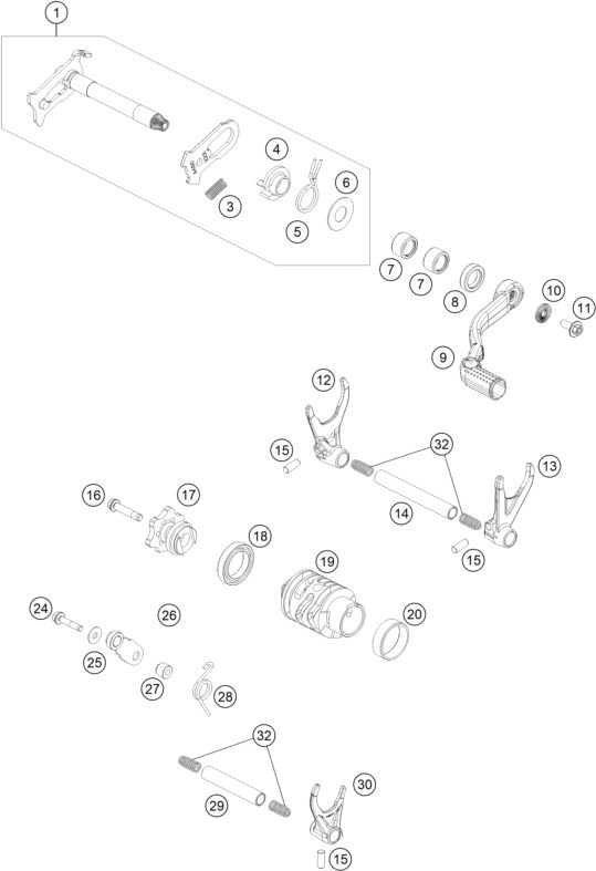 Náhled schématu SHIFTING MECHANISM