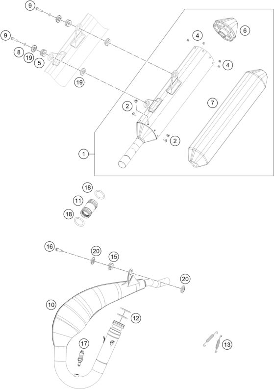 Náhled schématu EXHAUST SYSTEM