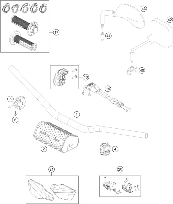 Náhled schématu HANDLEBAR, CONTROLS