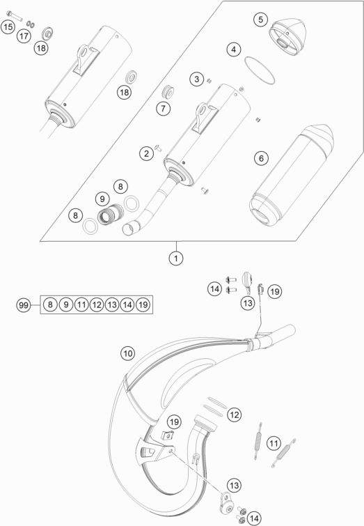 Náhled schématu EXHAUST SYSTEM
