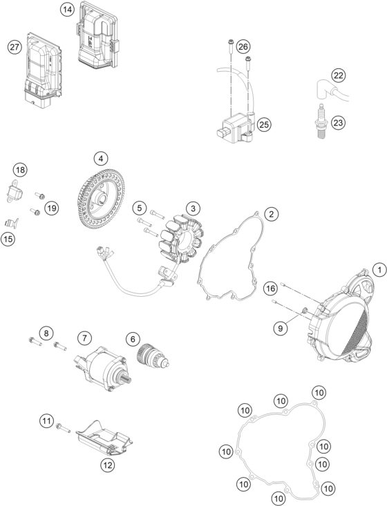 Náhled schématu IGNITION SYSTEM