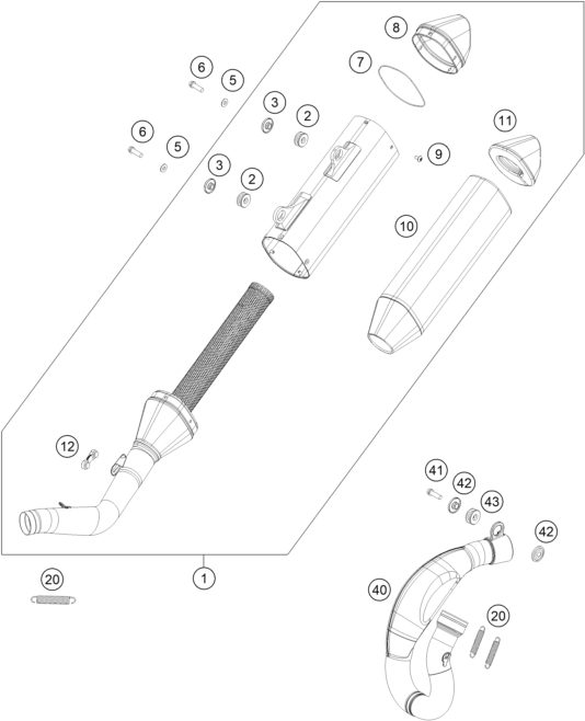 Náhled schématu EXHAUST SYSTEM