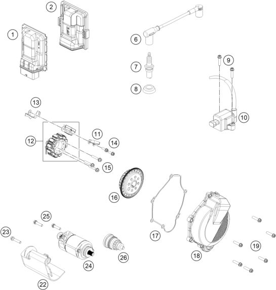 Náhled schématu IGNITION SYSTEM