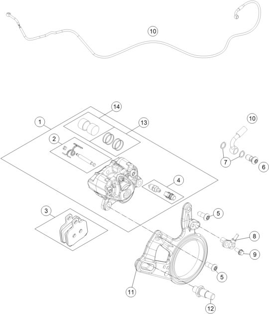 Náhled schématu REAR BRAKE CALIPER