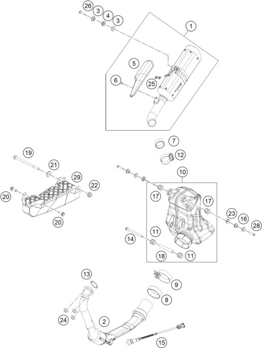 Náhled schématu EXHAUST SYSTEM