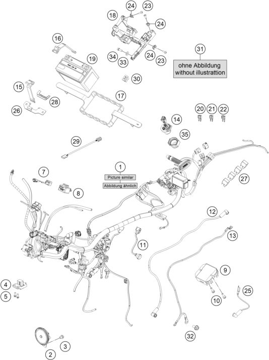 Náhled schématu WIRING HARNESS