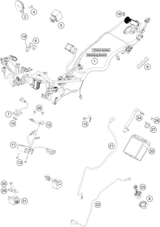 Náhled schématu WIRING HARNESS
