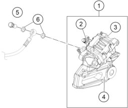 Náhled schématu REAR BRAKE CALIPER