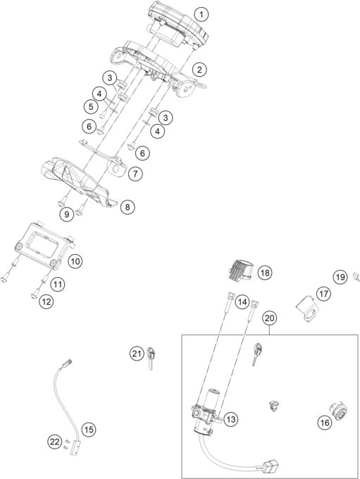 Náhled schématu INSTRUMENTS / LOCK SYSTEM