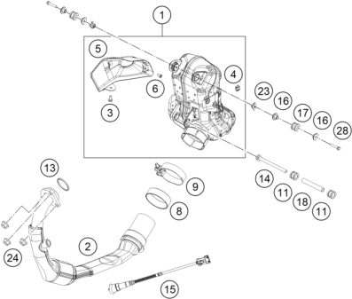 Náhled schématu EXHAUST SYSTEM