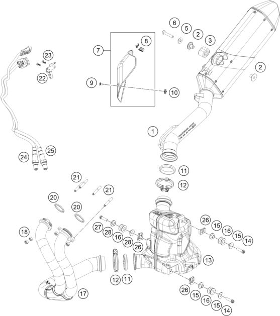 Náhled schématu EXHAUST SYSTEM