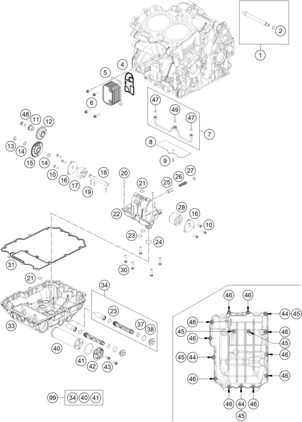 Náhled schématu LUBRICATING SYSTEM