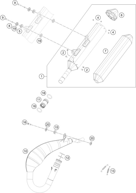Náhled schématu EXHAUST SYSTEM